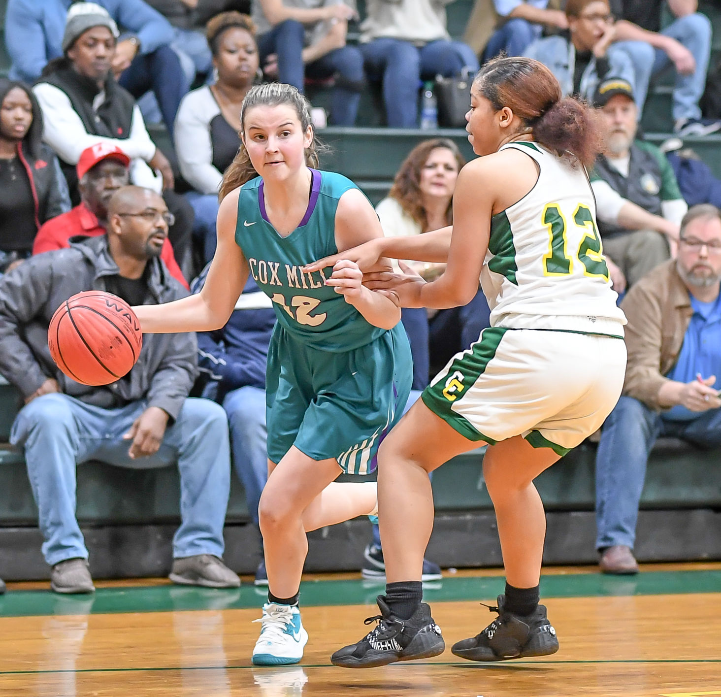 Friday night high school basketball action